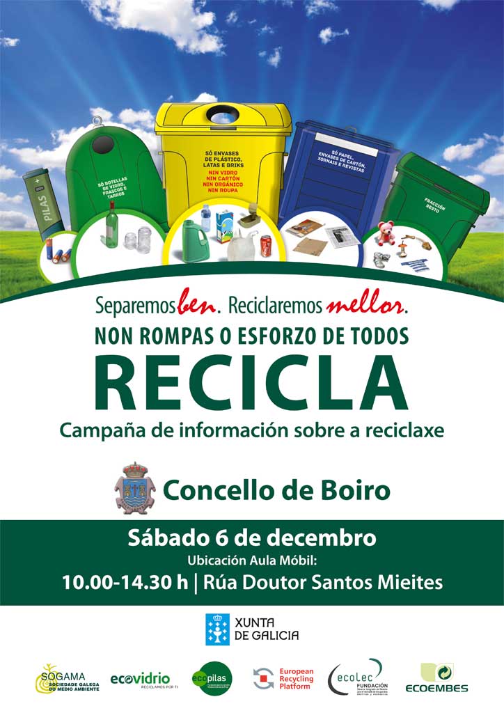  Campaña de reciclaxe en Boiro 