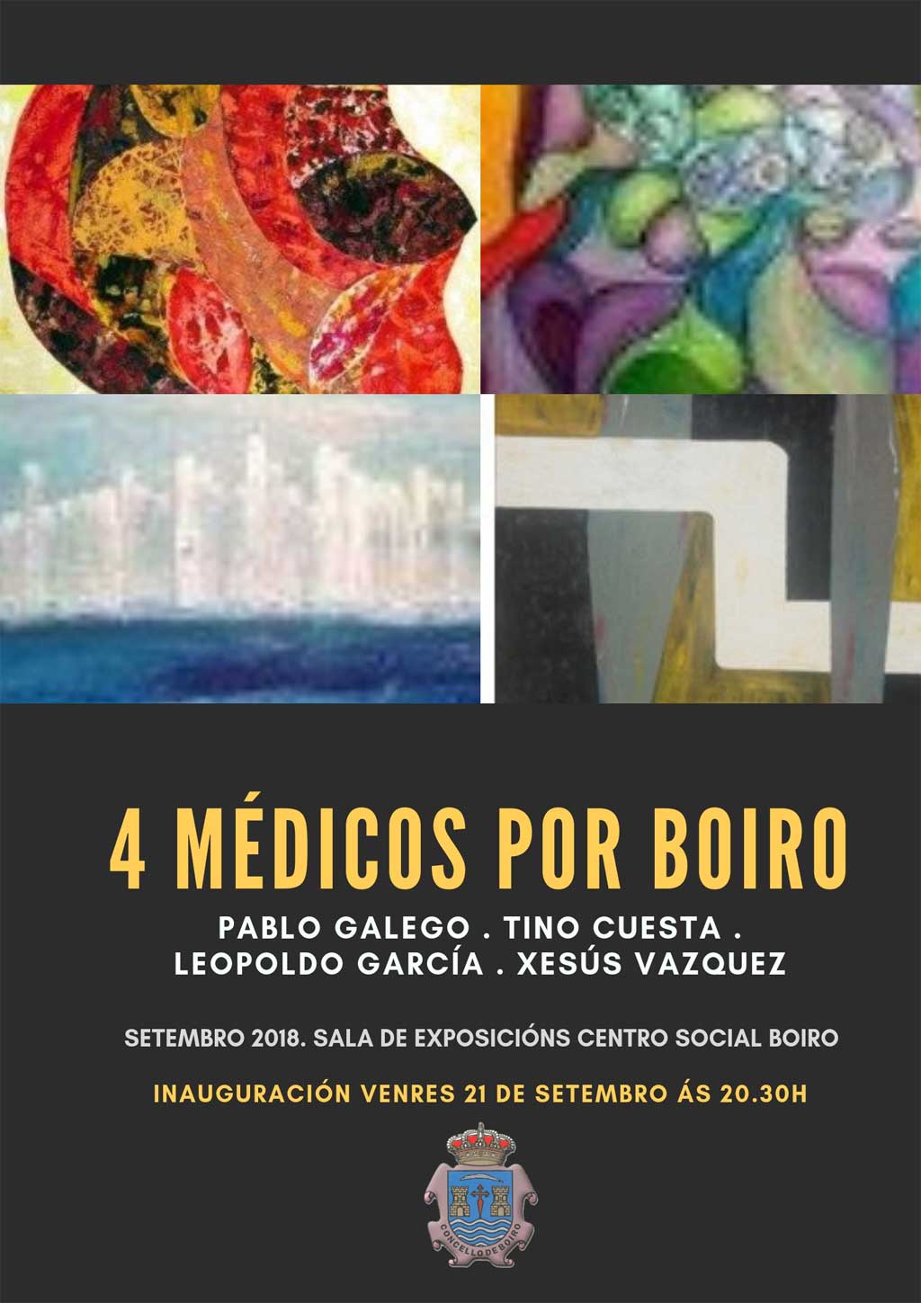 Exposición de pintura: 4 Médicos por Boiro