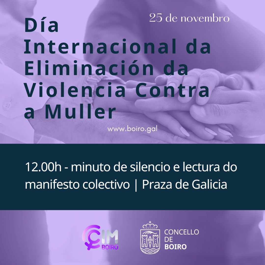 25N, Día Internacional da Eliminación da Violencia contra a Muller | Concello de Boiro