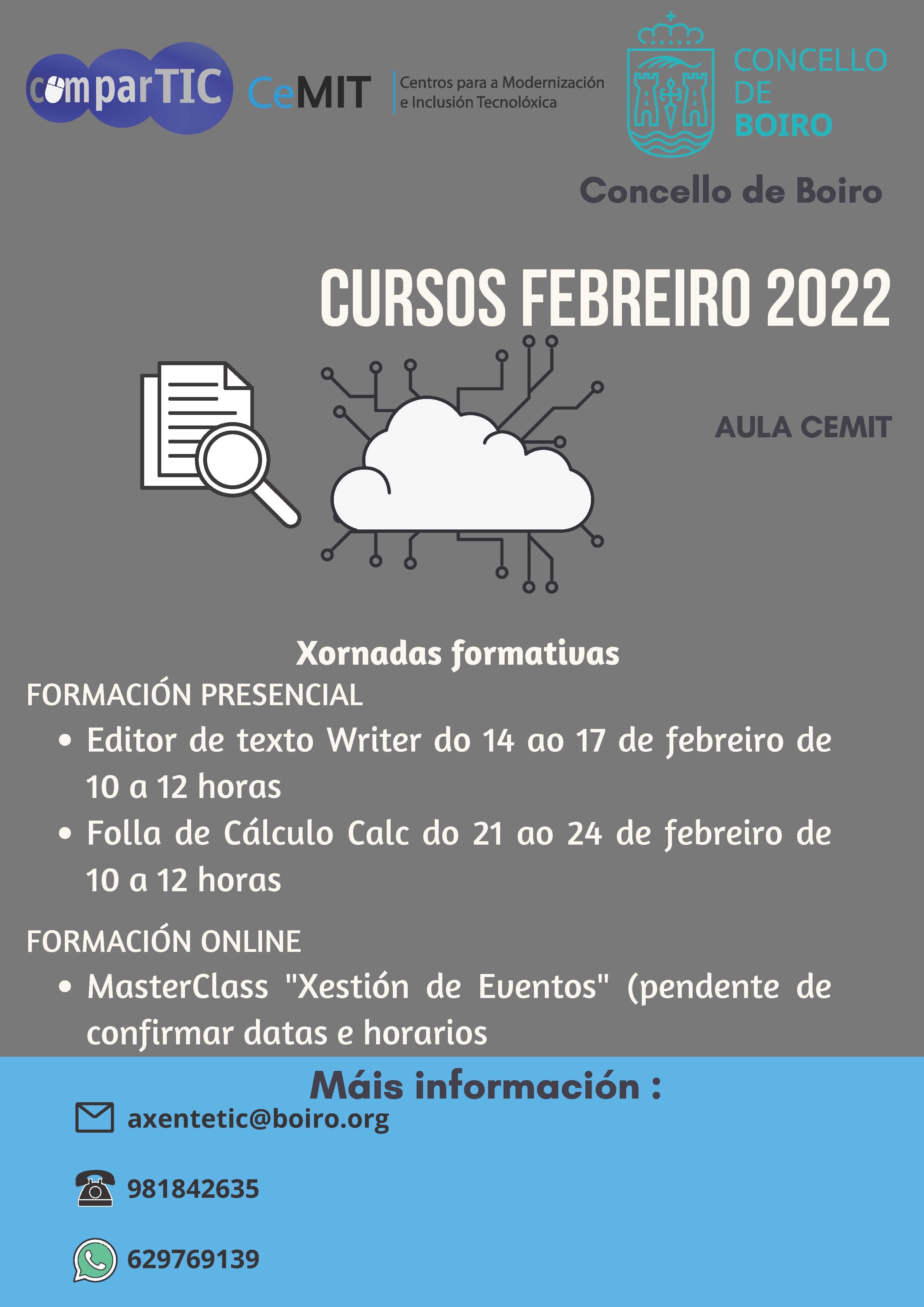 Cursos Aula CeMIT - febreiro 2022 