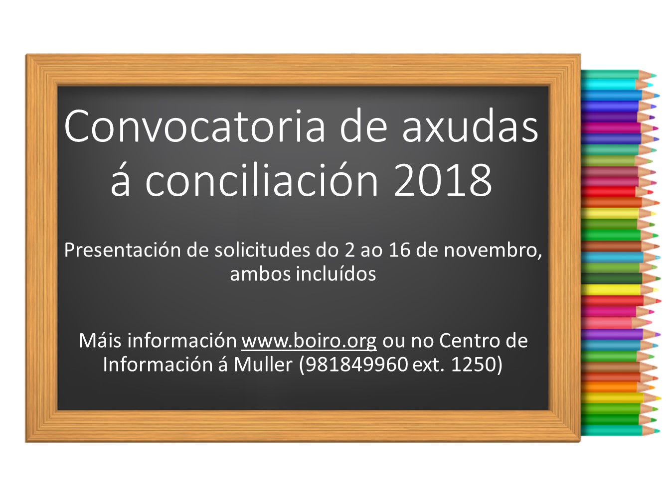 Axudas para a conciliación familiar 2018
