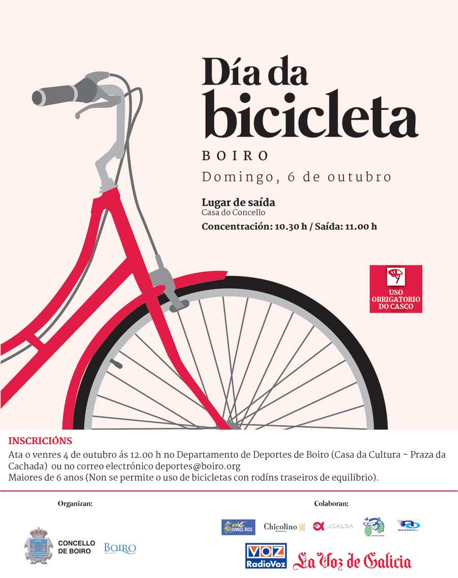 Día da bicicleta: Boiro domingo, 6 de outubro de 2019