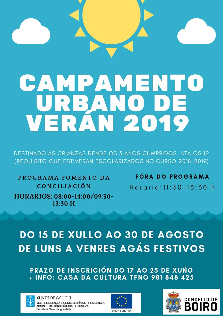 Campamento urbano de verán 2019